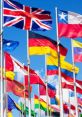 A colorful display of international flags representing various countries, symbolizing unity and national pride.