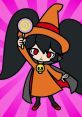 Ashley from WarioWare Gold, wearing a witch costume and holding a lollipop, showcases her iconic playful design.