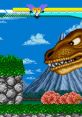 The Treacherous Tyrannosaurus - Joe and Mac: Caveman Ninja - Bosses (Arcade) Boss from the Arcade game Joe and Mac: