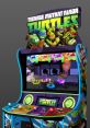 Arcade cabinet for Teenage Mutant Ninja Turtles: Turtles in Time features vibrant graphics and multiplayer action.