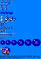 Sonic Spinball sprite sheet featuring various Sonic animations and effects from the Genesis, 32X, and SCD versions.