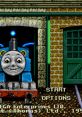 Thomas the Tank Engine in a retro game interface for Genesis - exploring adventures in "Thomas & Friends.