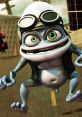 Crazy Frog, the animated character, stands confidently on a road, showcasing his playful and quirky personality.