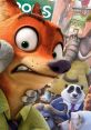 Nick Wilde looks shocked in a vibrant scene filled with Zootopia characters, showcasing the film's humor and diversity.