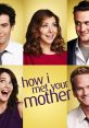 Cast of "How I Met Your Mother" smiling on a bright yellow background, showcasing humor and camaraderie among friends.