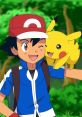 Ash and Pikachu share a joyful moment in a lush green forest, showcasing their iconic bond and adventurous spirit.