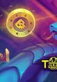 Vibrant graphics from "Tomb of the Mask" featuring a glowing coin and a snake, highlighting engaging gameplay effects.