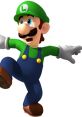 Luigi, the playful green-clad hero from Nintendo, strikes a dynamic pose with joy and adventure in his signature overalls.