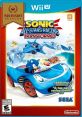 Sonic races in style on the cover of "Sonic & All-Stars Racing Transformed" for Wii U, showcasing thrilling adventure.