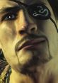 Goro Majima from Yakuza 3, intense expression, featuring iconic eye patch and detailed facial features. PlayStation 3 character.