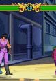 DIO confronts Jotaro in a scene from JoJo's Bizarre Adventure: Heritage for the Future on PlayStation. Iconic fighting game moment.