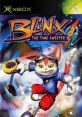 Blinx the Time Sweeper character with colorful background, featuring gameplay elements from Xbox's classic time manipulation game.