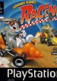 Bugs Bunny and Taz racing in Looney Tunes Racing for PlayStation, featuring vibrant graphics and dynamic kart action.