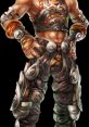 Reyn from Xenoblade Chronicles, showcasing powerful armor and a muscular design, a key playable character in the game.