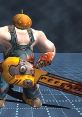 Cucurbito the Pumpkin from Serious Sam wields a chainsaw, blending horror and humor in Xbox game enemies.