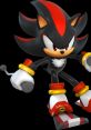 Shadow the Hedgehog in Mario & Sonic at the London 2012 Olympics, showcasing his stylish skis and fierce determination.