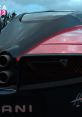 Close-up of Pagani rear, showcasing sleek design and rain effects, perfect for Forza Horizon 2 racing on Xbox 360.