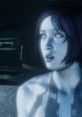 Cortana from Halo 2, expressing concern during a pivotal moment in the game's narrative with stunning character voice acting.