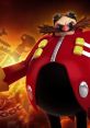 Eggman from Sonic Rivals, showcasing his iconic red outfit and mischievous expression against a fiery background.