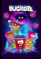 Colorful characters from "Bucketz" with various emotions, showcasing animated fun and adventure in mobile gaming.