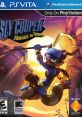 Cover art of Sly Cooper: Thieves in Time for PS Vita featuring Bentley, showcasing vibrant graphics and adventure theme.