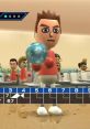 Mii character preparing to bowl in Wii Party U, showcasing engaging voice interactions and fun gameplay moments.