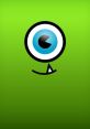 Cute green monster with a large blue eye and a playful smile, perfect for fans of Random D. Fun and whimsical design.