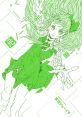 Stylized green artwork featuring a character with long hair, showcasing themes from Random 危 in a dynamic pose.