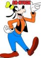 Goofy character smiling and striking a playful pose, embodying the phrase "Ah-Hyuck" in a colorful outfit.