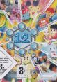 Colorful cover for "12 Family Games" video game featuring various fun characters and playful designs, suitable for all ages.