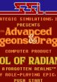 Advanced Dungeons & Dragons - Pool of Radiance プール・オブ・レイディアンス - Video Game Video game from Advanced