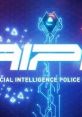 Logo of AIPD - Artificial Intelligence Police Department, featuring vibrant neon graphics and futuristic design elements.