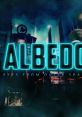 Albedo: Eyes from Outer Space logo glowing against a dark futuristic backdrop, capturing the game's sci-fi themes.