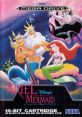 Cover art for Disney's Ariel: The Little Mermaid video game featuring Ariel, King Triton, and Ursula on Sega Mega Drive.