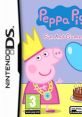 Peppa Pig: Fun and Games Nintendo DS cover featuring Peppa in a crown and colorful background with a birthday cake.