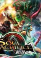 Vibrant artwork of Soul Sacrifice Delta featuring characters and mythical creatures in an epic fantasy setting.