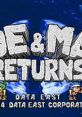 Joe & Mac Returns JOE&MAC リターンズ - Video Game Video game from Joe & Mac Returns JOE&MAC リターンズ for Arcade.