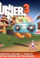 Colorful scene from Runner3 featuring unique characters and a retro boombox, highlighting the game's vibrant soundtrack.