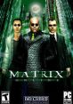 Epic cover art for The Matrix Online, featuring iconic characters in a futuristic, green-drenched cityscape.