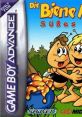 Cover art for "Maya the Bee: Sweet Gold" featuring adorable bees and honey. Enjoy this fun Game Boy Advance adventure!