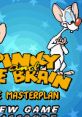 Pinky and The Brain: The Master Plan game title screen featuring iconic characters and vibrant background. Start your adventure!