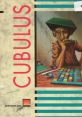 Cubulus video game cover featuring a thoughtful character surrounded by colorful puzzle pieces, inviting strategic gameplay.