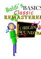 Baldi's Basics Classic Remastered soundtrack featuring vibrant characters and playful music notes, enhancing the gaming experience.