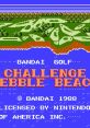 Bandai Golf: Challenge Pebble Beach - Video Game Video game from Bandai Golf: Challenge Pebble Beach for NES. Published