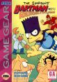 The Simpsons Bartman Meets Radioactive Man game cover featuring Bartman, Radioactive Man, and quirky characters.