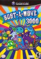 Colorful cover art for Bust-A-Move 3000 featuring iconic characters and vibrant patterns for GameCube puzzle fun.