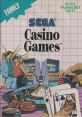 Casino Games - Video Game Video game from Casino Games for Master System. Published by Sega (1989).