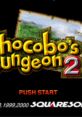 Chocobo's Dungeon 2 - Video Game Video game from Chocobo's Dungeon 2 for PS1. Published byuare (1998).