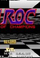 F1 ROC: Race of Champions title screen, showcasing retro gaming graphics and record display. エキゾースト・ヒート.