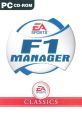 EA Sports F1 Manager CD-ROM cover, featuring the iconic game logo and classic design for F1 strategy fans.